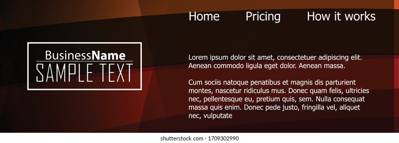 Red contrast abstract technology background. Red corporate design. Abstract tech corporate red design flyer background. Black geometric illustration for flyer, brochures, web graphic design background