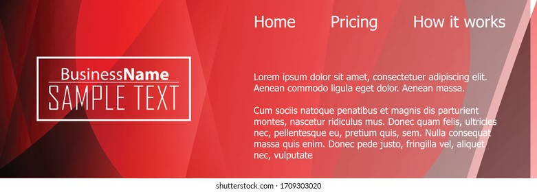 Red contrast abstract technology background. Red corporate design. Abstract tech corporate red design flyer background. Black geometric illustration for flyer, brochures, web graphic design background