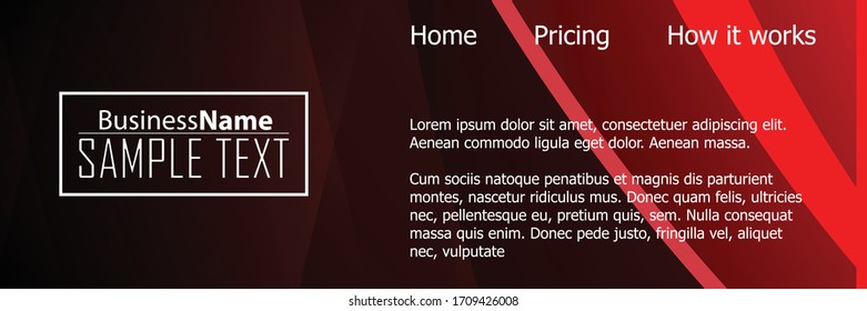 Red contrast abstract technology background. Red corporate design. Abstract tech corporate red design flyer background. Black geometric illustration for flyer, brochures, web graphic design background
