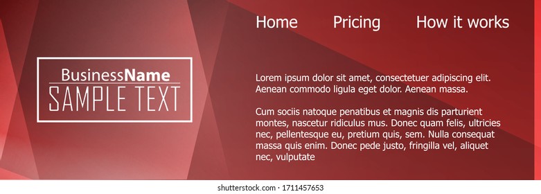 Red contrast abstract technology background. Red corporate design. Abstract tech corporate red design flyer background. Black geometric illustration for flyer, brochures, web graphic design background