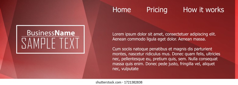 Red contrast abstract technology background. Red corporate design. Abstract tech corporate red design flyer background. Black geometric illustration for flyer, brochures, web graphic design background