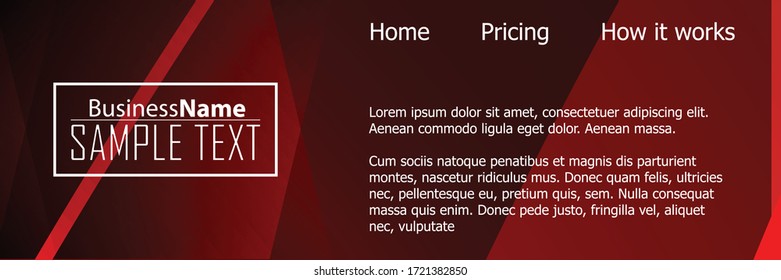 Red contrast abstract technology background. Red corporate design. Abstract tech corporate red design flyer background. Black geometric illustration for flyer, brochures, web graphic design background