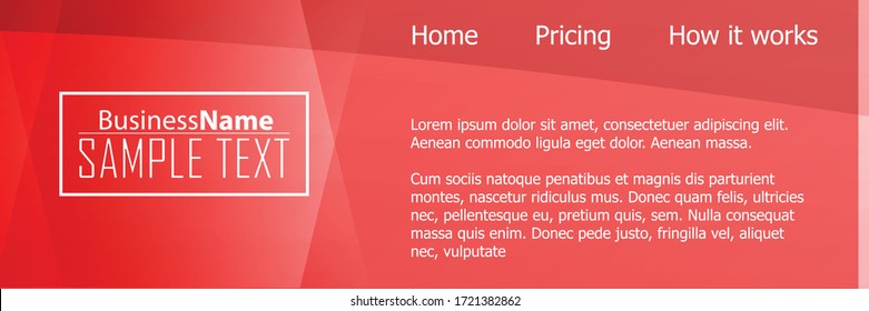 Red contrast abstract technology background. Red corporate design. Abstract tech corporate red design flyer background. Black geometric illustration for flyer, brochures, web graphic design background