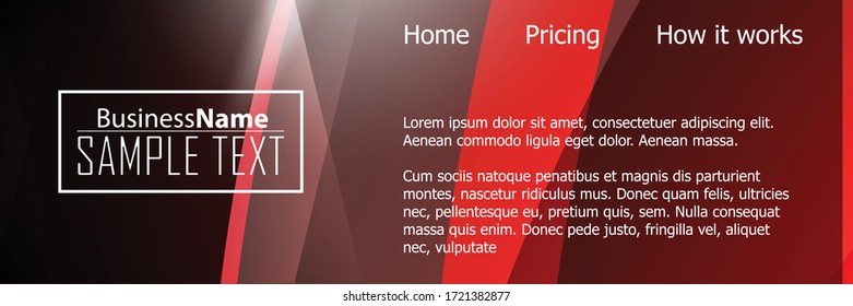 Red contrast abstract technology background. Red corporate design. Abstract tech corporate red design flyer background. Black geometric illustration for flyer, brochures, web graphic design background