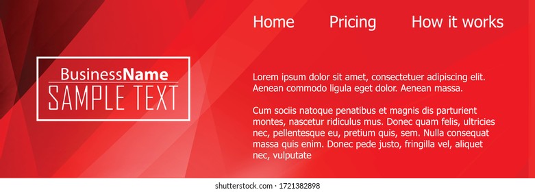 Red contrast abstract technology background. Red corporate design. Abstract tech corporate red design flyer background. Black geometric illustration for flyer, brochures, web graphic design background