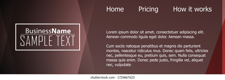 Red contrast abstract technology background. Red corporate design. Abstract tech corporate red design flyer background. Black geometric illustration for flyer, brochures, web graphic design background