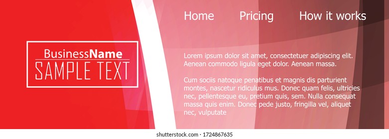 Red contrast abstract technology background. Red corporate design. Abstract tech corporate red design flyer background. Black geometric illustration for flyer, brochures, web graphic design background