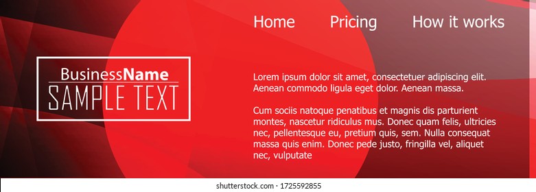 Red contrast abstract technology background. Red corporate design. Abstract tech corporate red design flyer background. Black geometric illustration for flyer, brochures, web graphic design background