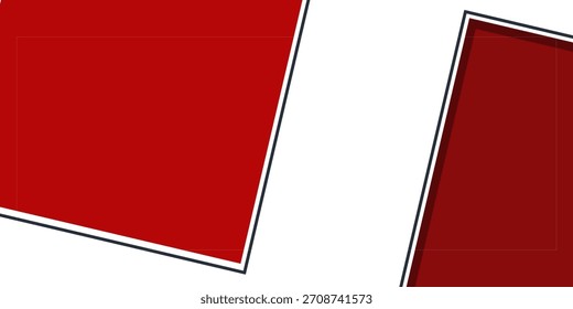 Red contrast abstract technology background. Red corporate design. Abstract tech corporate red design flyer background. Black geometric illustration for flyer, brochures, web graphic design background