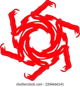 diseño de logotipo rojo fresco