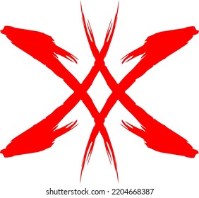 red cool logo design concept