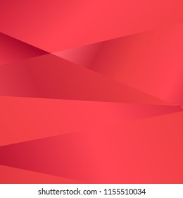 Red coral luxury background. Vector polygon abstract polygonal geometric triangle background. Diamond jewelry. Low poly summer illustration. Abstract geometric polygonal shape. Fractal red color.