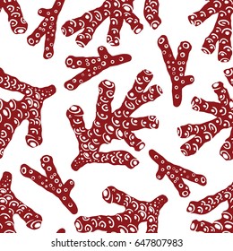 red corals pattern