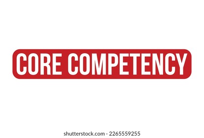 roter Core-Competence-Gummisiegel-Vektorgrafik