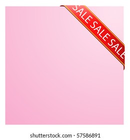 red corner ribbon