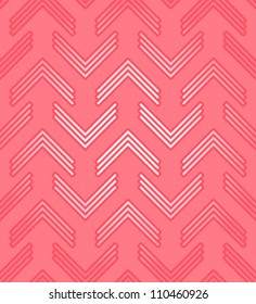Red corners, abstract seamless vector pattern