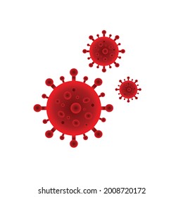 red corona virus vector, covid vector