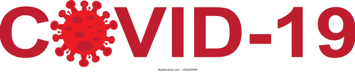 red coronavirus covid-19 element vector illustration