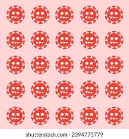 Red coronavirus illustration for children's books