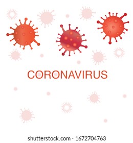 Red coronavirus sign covid 19 background for business concept vector