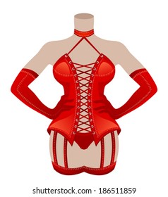 Red corset