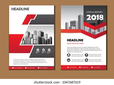red cover, abstract composition. Colorful header design for flyer, book, info banner frame, title sheet. Colored geometric shapes. Modern design. Brochure template layout. Vector illustration