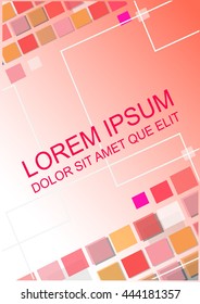 Red cover brochure. 