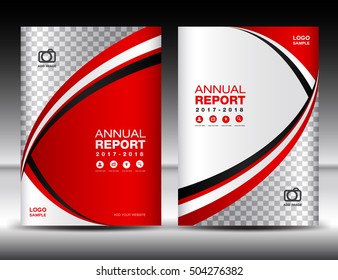 Red Cover template, cover annual report, cover design business brochure flyer, magazine covers, book cover presentation