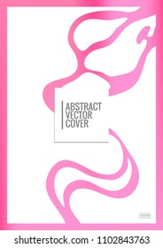 Red cover template. Wedding exotic layout. Background for corporate annual report, poster, magazine first page. Minimal leaflet, business flyer. Promotion concept card. A4 flat geometric cover