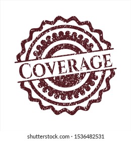 Red Coverage Distress Rubber Seal Stock Vector (Royalty Free ...
