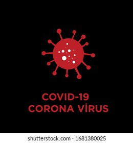 Vector de Corona Virüs Red Covid-19