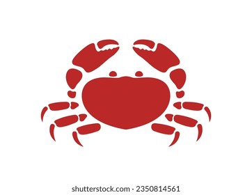 red crab logo, eps 10 format	