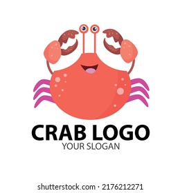 Red Crab Mascot Logo Design, Seafood Logo