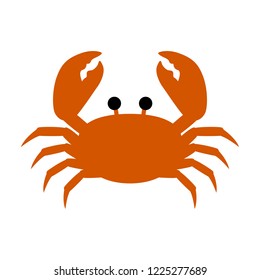Red crab minimal cartoon cute