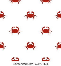 Red crab pattern seamless for any design vector illustration