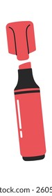 Red crayon marker pen doodle