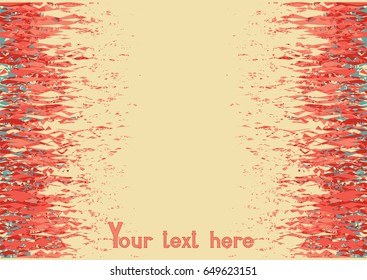 red cream background template for text