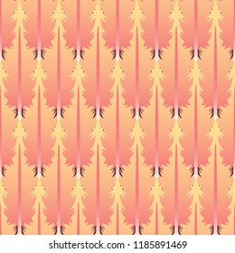 red to cream feather gradient seamless pattern