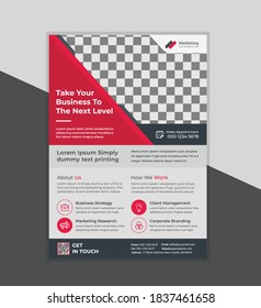Red Creative Corporate Flyer Design Template