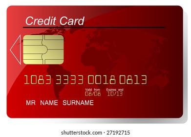 Red Credit Card