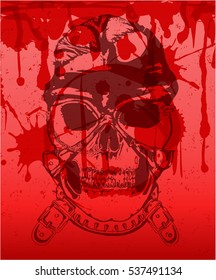 Red creepy background / Fully editable eps10