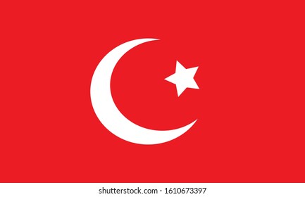 red and crescent stars for the background