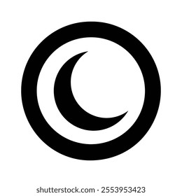 Red crescent vector isolated icon. Medicine health hospital of sign symbol vector abstract graphic design. Emergency medicine concept. First aid. Health care.