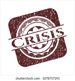  Red Crisis with rubber seal texture
