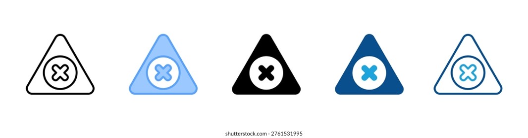 Red Cross Alert icon multiple style and collection