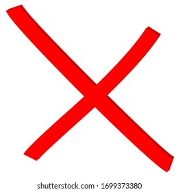 red cross design. Buttons to choose, decision, web. Error symbol, tick, wrong and stop, failed.