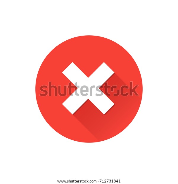 Red Cross Flat Icon Circle Vector Stock Vector (Royalty Free) 712731841 ...