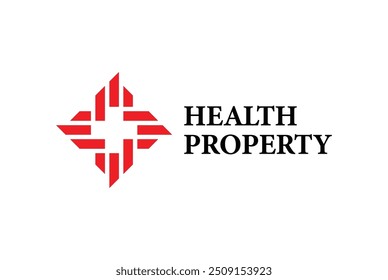 Red Cross Health Property Logo Design