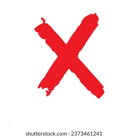 Red cross icon brush element