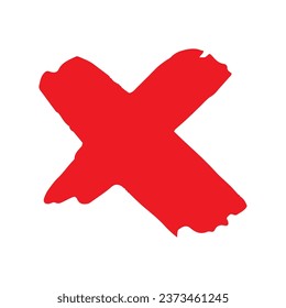 Red cross icon brush element